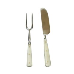 Kniv och gaffel av järn/ben